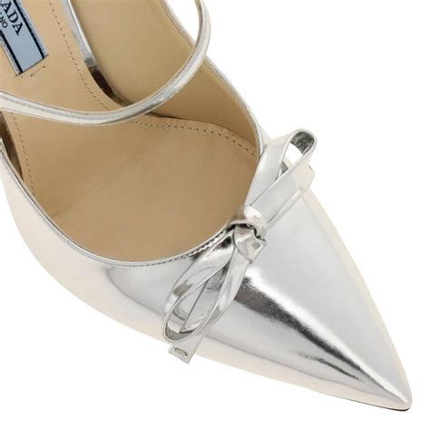 scarpe argento basse prada|Scarpe di lusso da Donna .